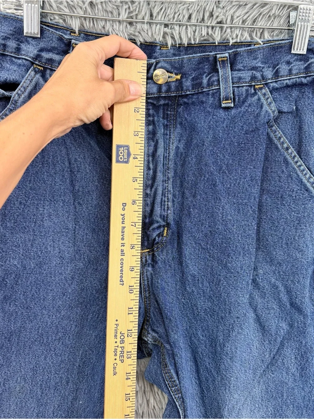 Carhartt Jeans Mens 32 Blue Loose Original Fit Carpenter Workwear Straight